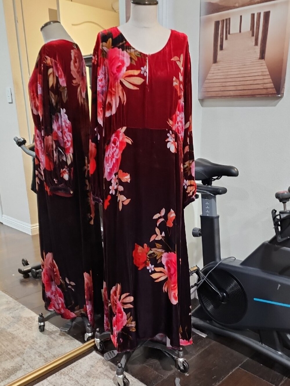 Johnny WAS Efforless Silk Blend Midi Dress - Picture 2 of 6
